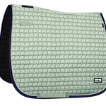 Fair Play "Sirius" Mint & Navy Saddle Pad - Jump, Close Contact & Dressage - Fair Play - Equiluxe Tack