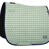 Fair Play "Sirius" Mint & Navy Saddle Pad - Jump, Close Contact & Dressage - Fair Play - Equiluxe Tack