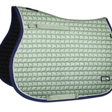 Fair Play "Sirius" Mint & Navy Saddle Pad - Jump, Close Contact & Dressage - Fair Play - Equiluxe Tack