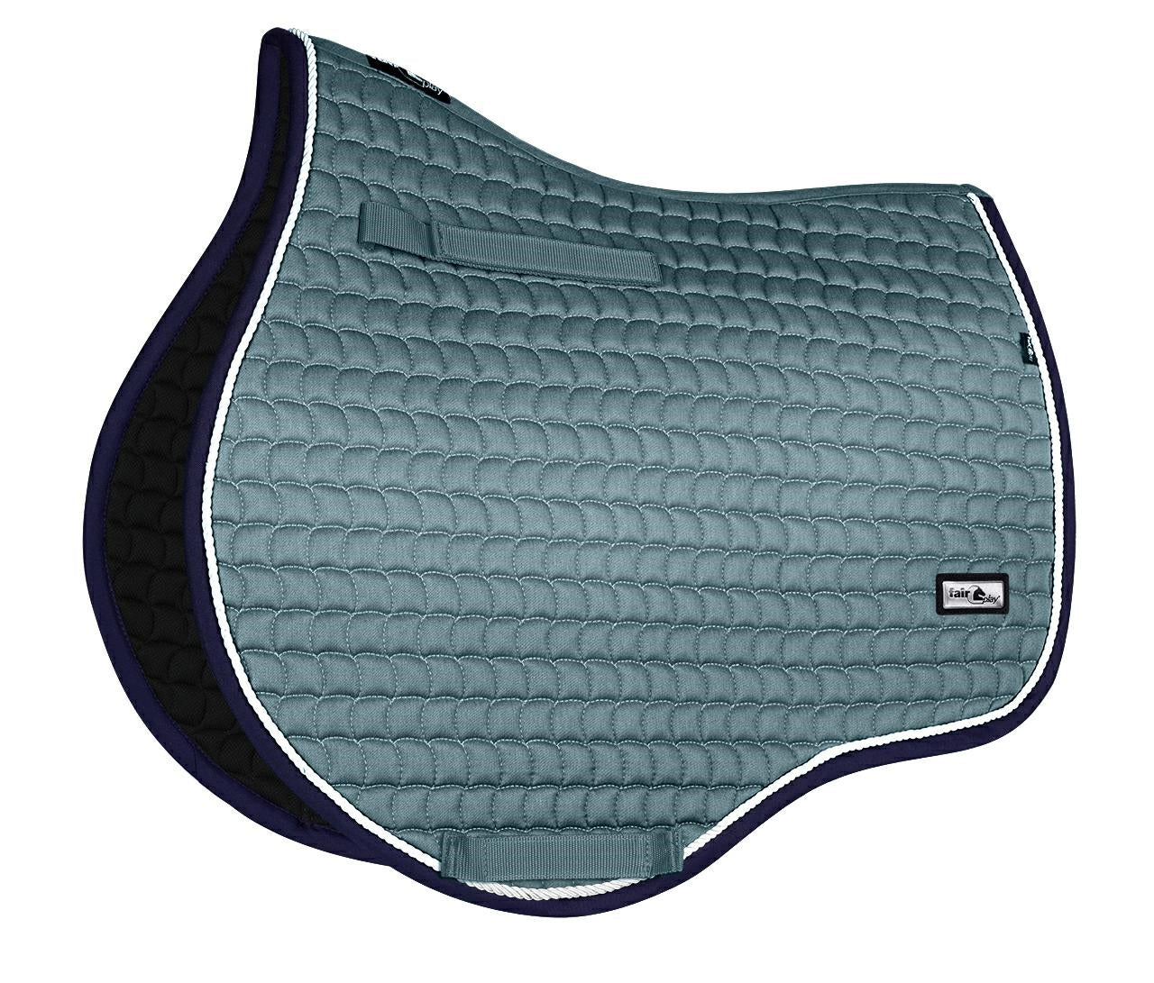 Fair Play "Sirius" Storm Green Close Contact Saddle Pad - Fair Play - Equiluxe Tack