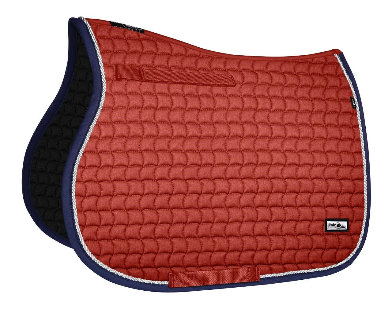 Fair Play "Sirius" Terra Red Jump Saddle Pad - Fair Play - Equiluxe Tack