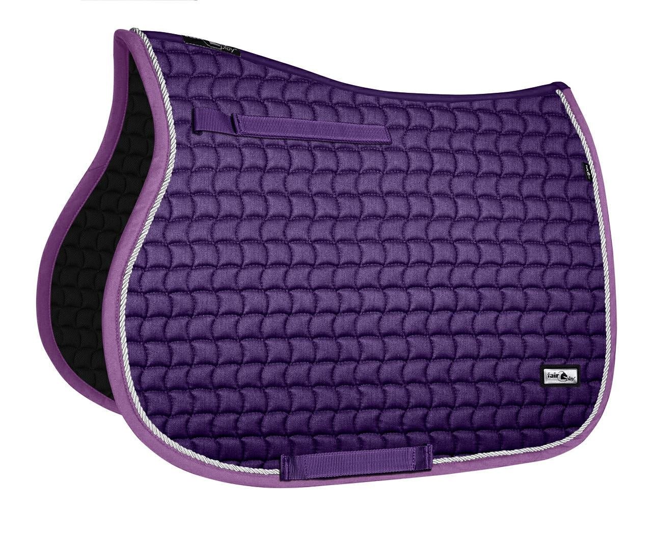 Fair Play "Sirius" Violet Saddle Pad - Jump, Close Contact & Dressage - Fair Play - Equiluxe Tack