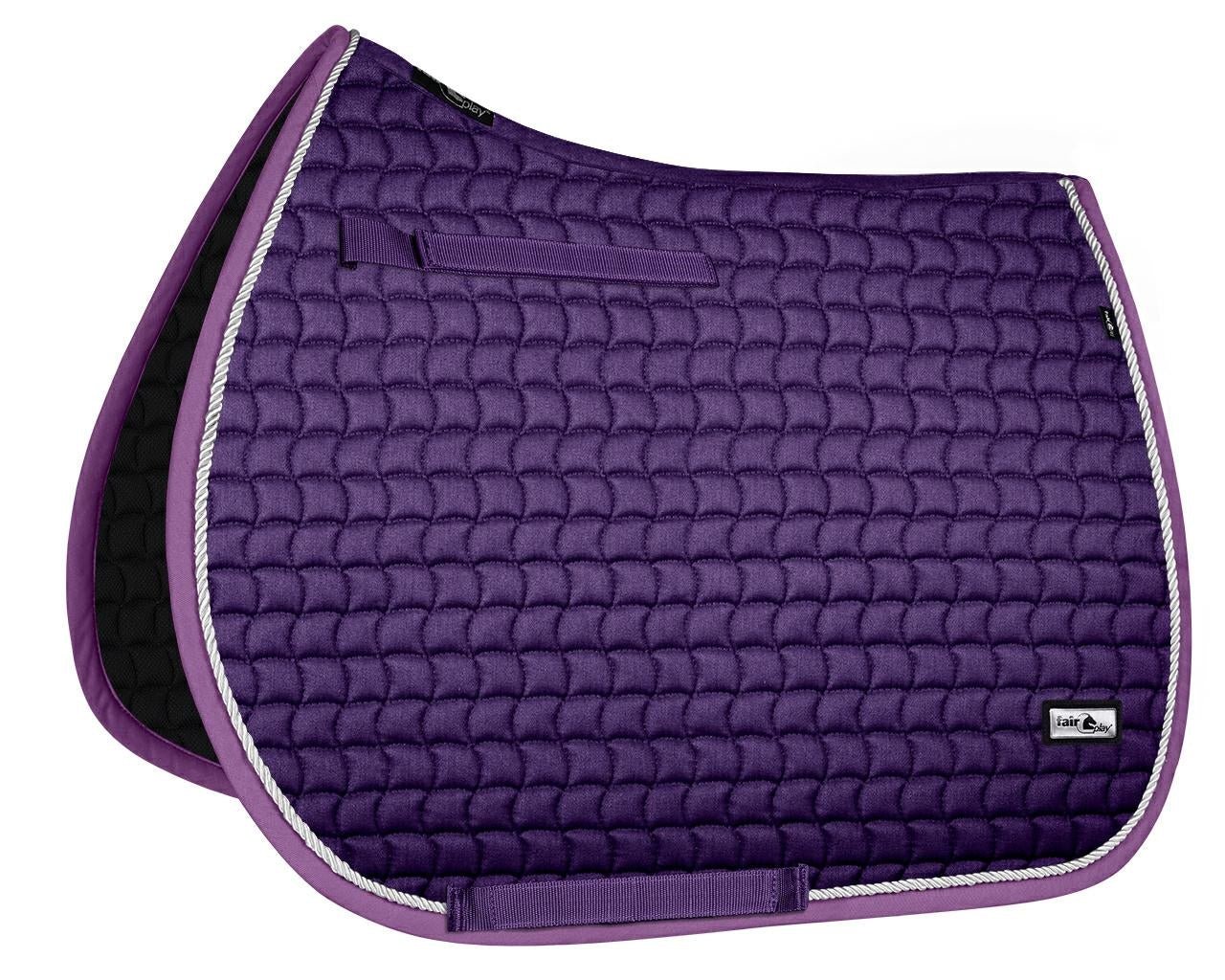 Fair Play "Sirius" Violet Saddle Pad - Jump, Close Contact & Dressage - Fair Play - Equiluxe Tack