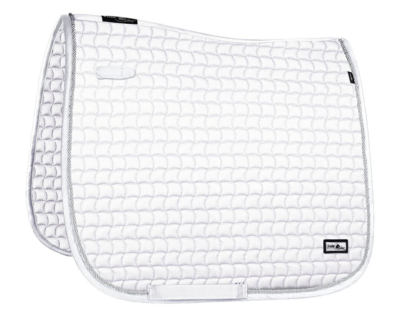 Fair Play "Sirius" White Saddle Pad - Jump, Close Contact & Dressage - Fair Play - Equiluxe Tack