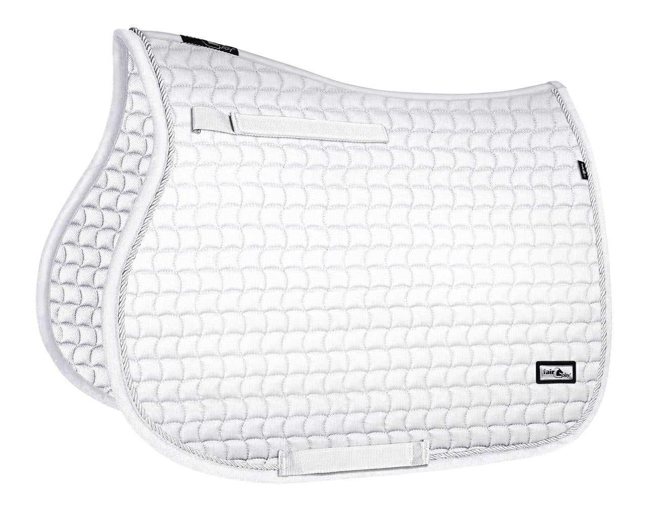 Fair Play "Sirius" White Saddle Pad - Jump, Close Contact & Dressage - Fair Play - Equiluxe Tack