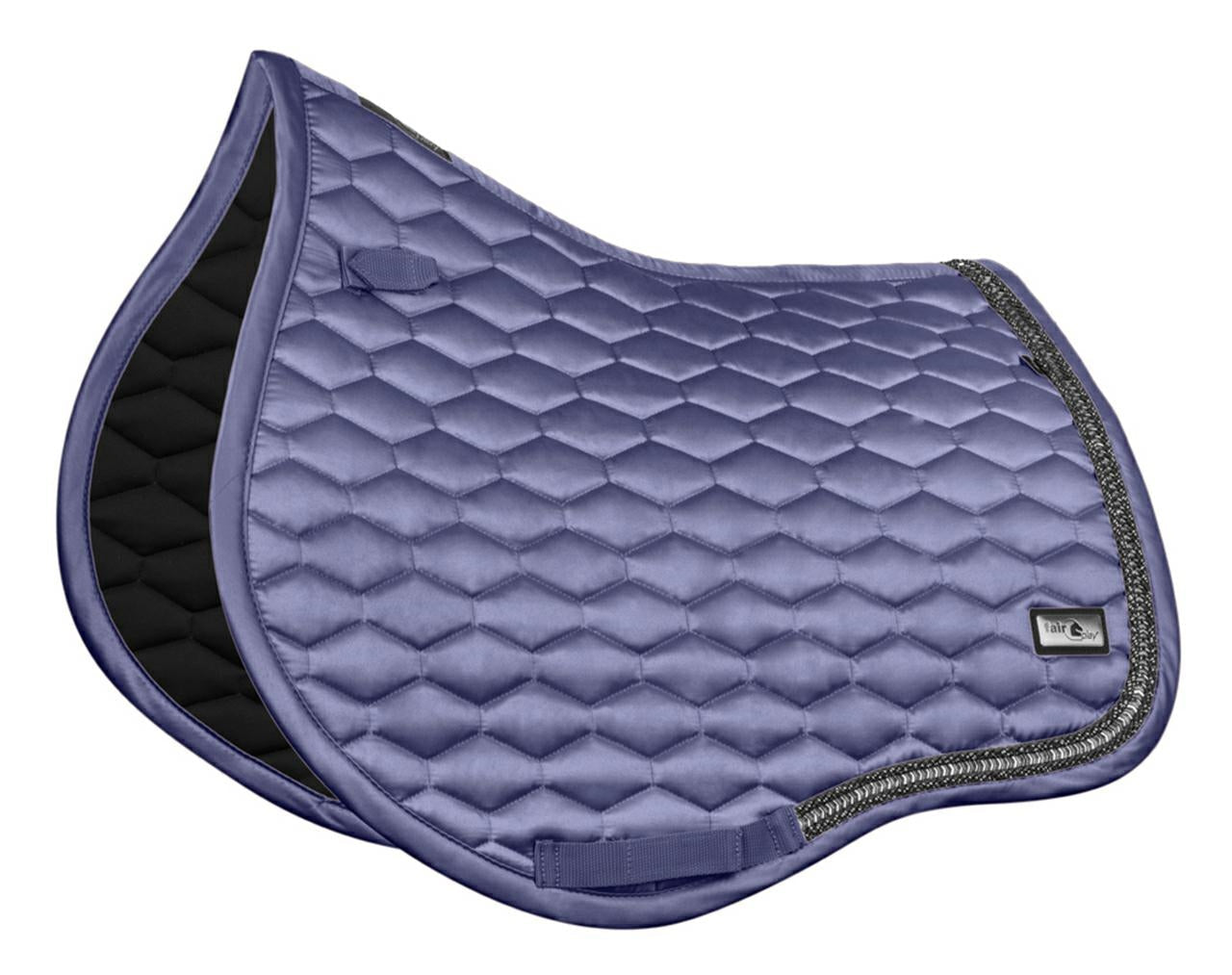 Fair Play Steel Blue "Hexagon Arrow" Jump & Dressage Saddle Pad - Fair Play - Equiluxe Tack