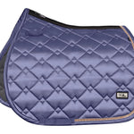 Fair Play Steel Blue Rose Gold "Azuryt Ceramic" Jump & Dressage Saddle Pad - Fair Play - Equiluxe Tack