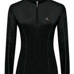 Fair Play "Velora" Black Mock Turtleneck Riding Shirt - Fair Play - Equiluxe Tack