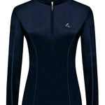 Fair Play "Velora" Navy Blue Mock Turtleneck Riding Shirt - Fair Play - Equiluxe Tack