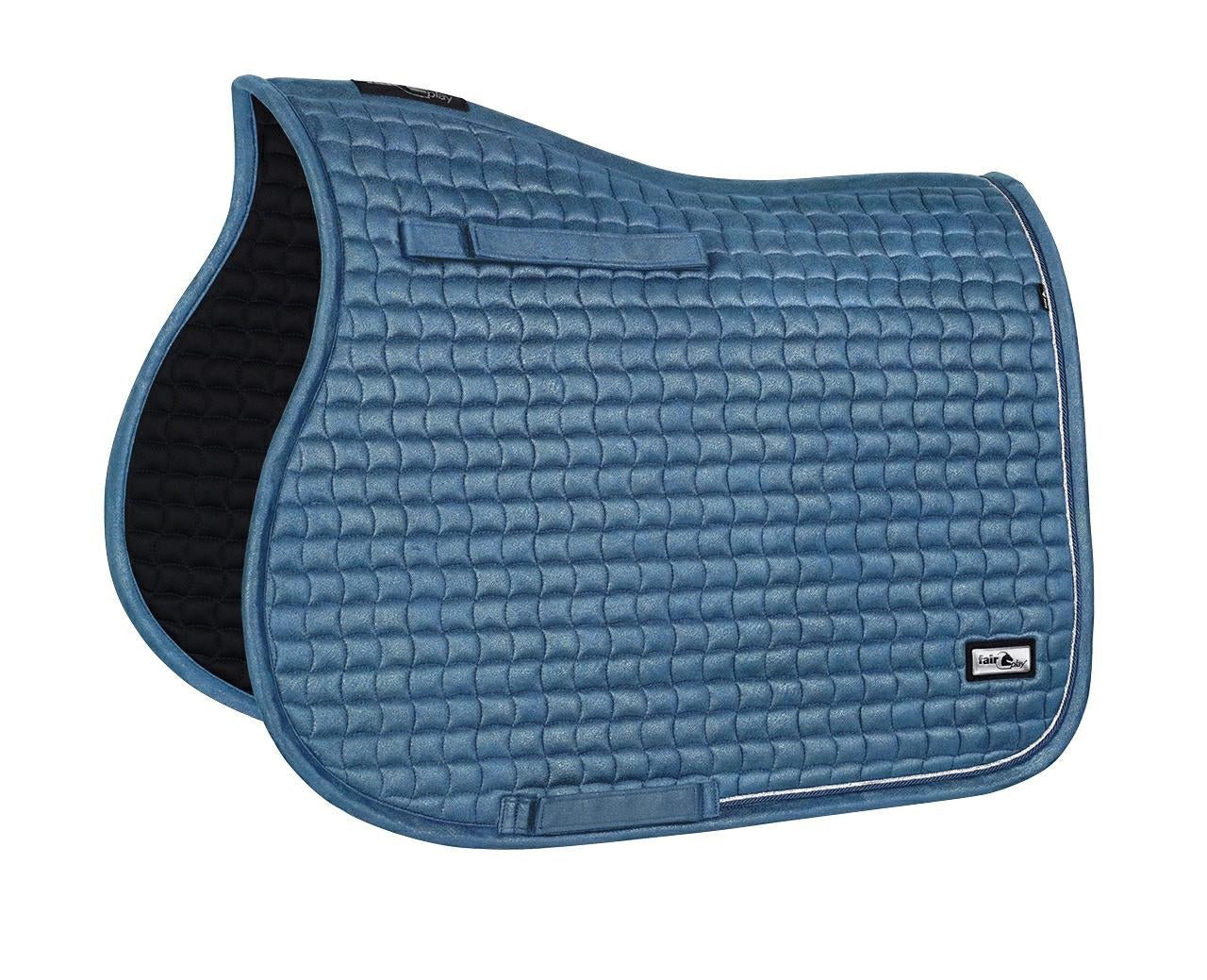 Fair Play "Wavellite" Pastel Blue Saddle Pad - Jump, Close Contact & Dressage - Fair Play - Equiluxe Tack