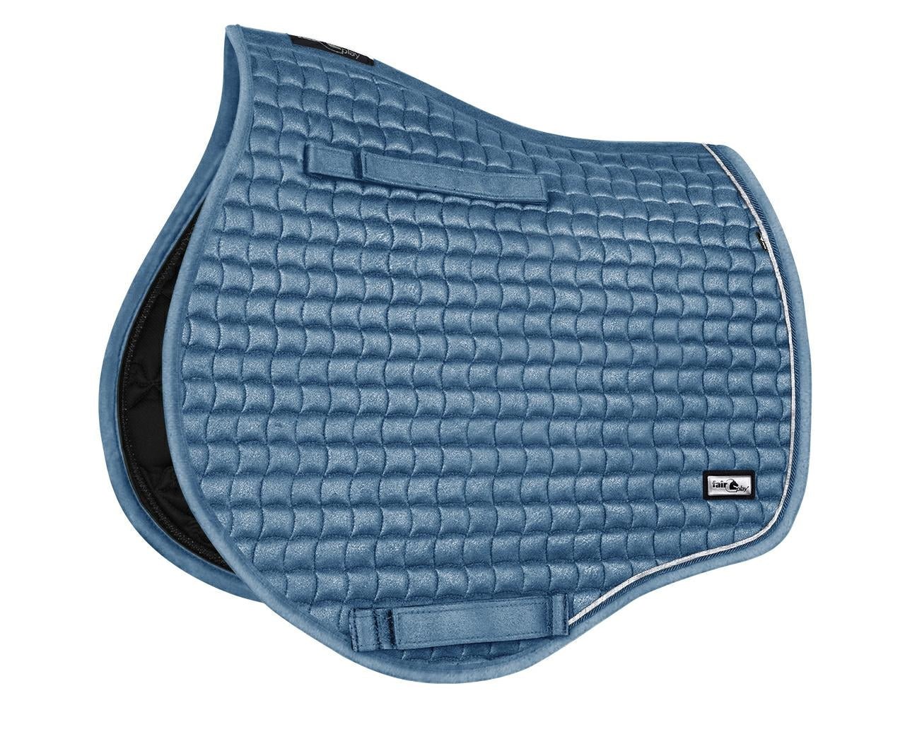 Fair Play "Wavellite" Pastel Blue Saddle Pad - Jump, Close Contact & Dressage - Fair Play - Equiluxe Tack