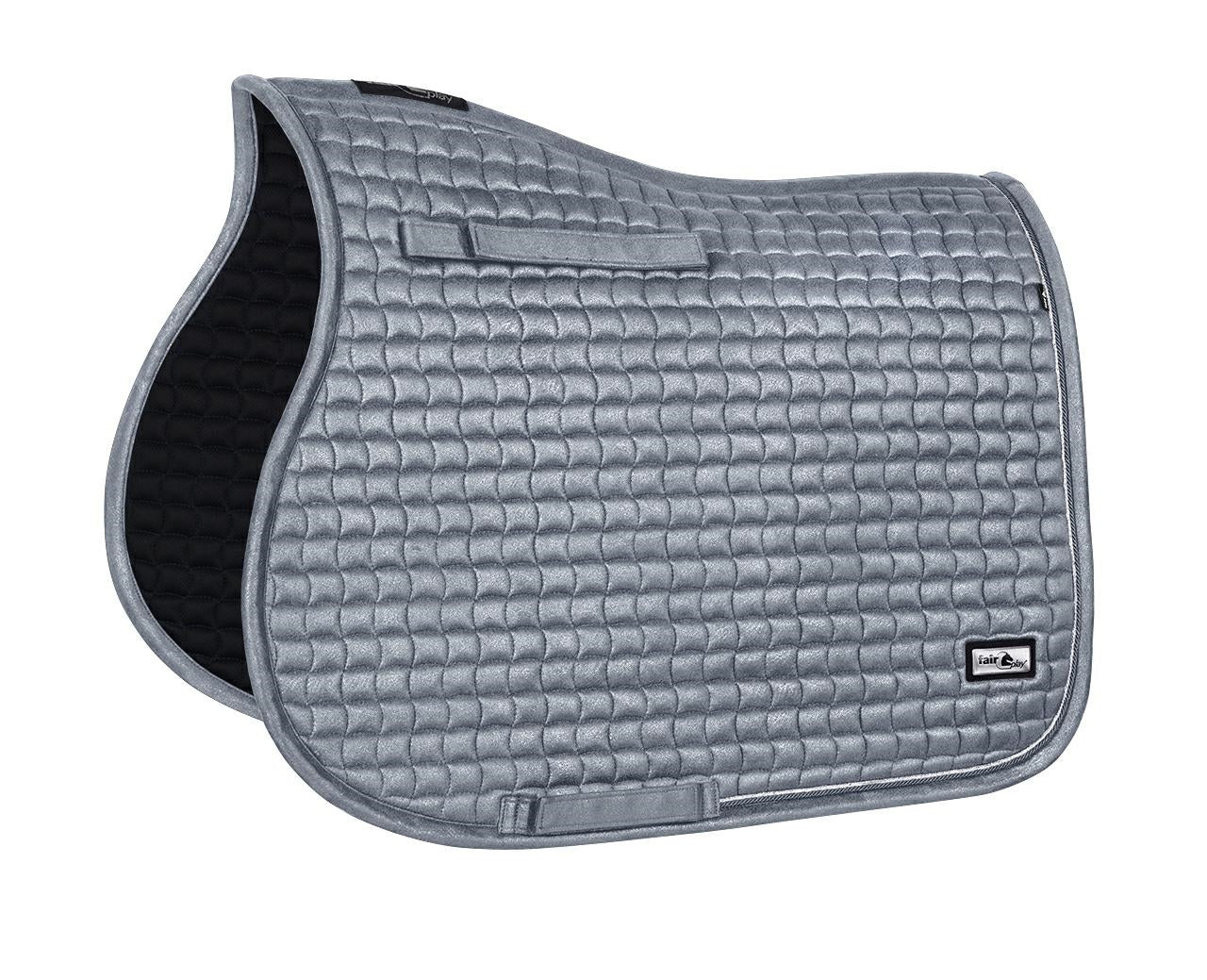 Fair Play "Wavellite" Silver Saddle Pad - Jump, Close Contact & Dressage - Fair Play - Equiluxe Tack