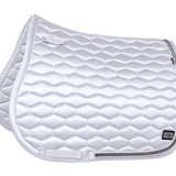 Fair Play White "Hexagon Arrow" Jump & Dressage Saddle Pad - Fair Play - Equiluxe Tack