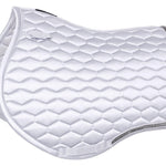 Fair Play White "Hexagon Arrow" Jump & Dressage Saddle Pad - Fair Play - Equiluxe Tack