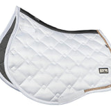 Fair Play White Rose Gold "Azuryt Ceramic" Jump & Dressage Saddle Pad - Fair Play - Equiluxe Tack