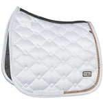 Fair Play White Rose Gold "Azuryt Ceramic" Jump & Dressage Saddle Pad - Fair Play - Equiluxe Tack