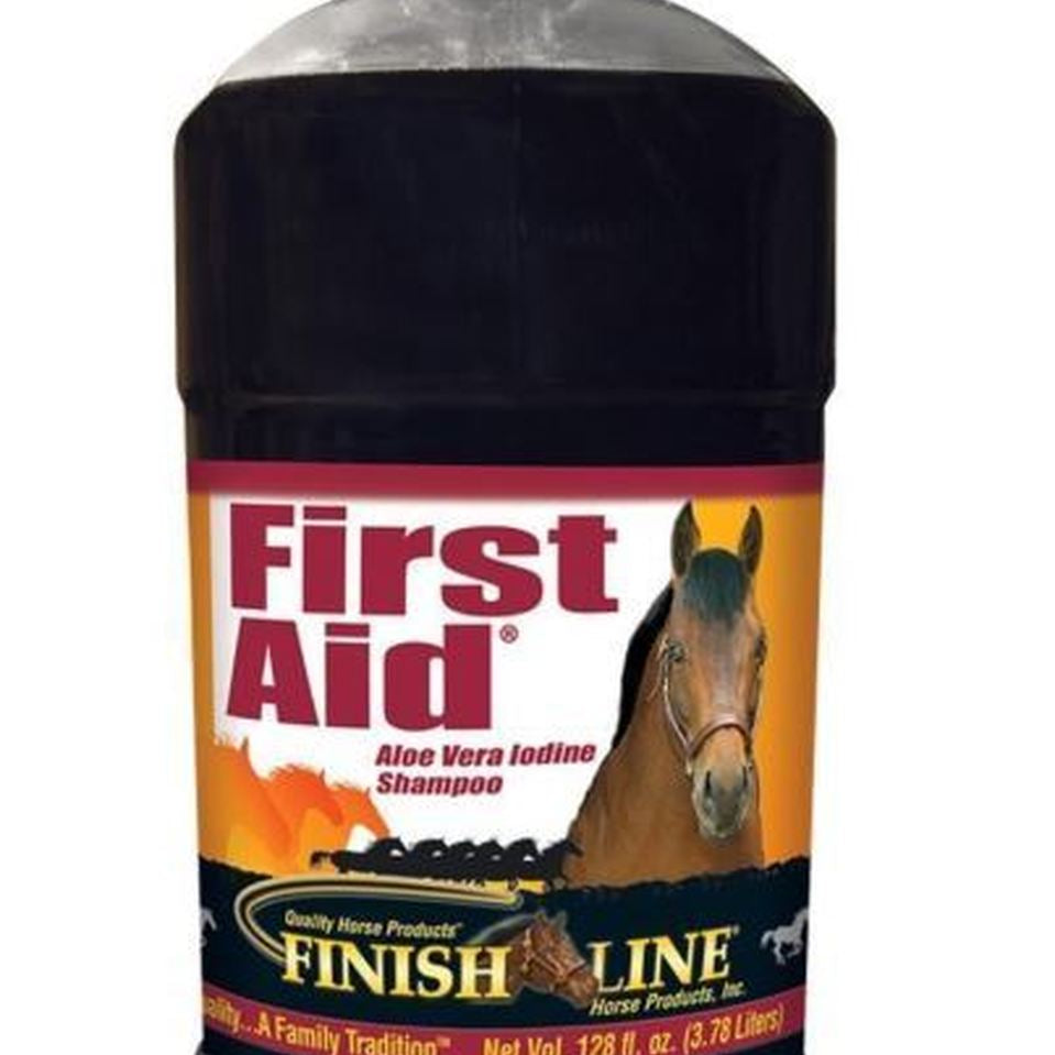 Finish Line First Aid Aloe Vera Iodine Shampoo 128 oz - Equiluxe Tack - Equiluxe Tack