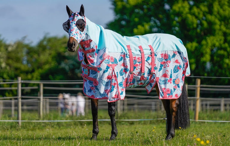 Flamingo Fly Mask - PRE-ORDER - Equiluxe Tack