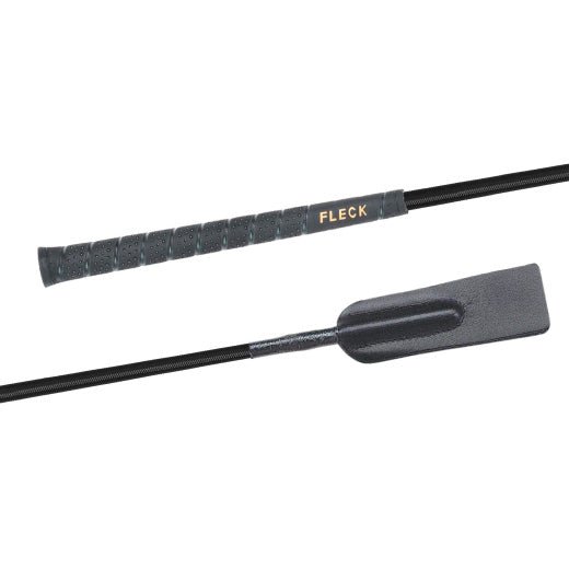 Fleck 2-Tone Open Long Flap Grip Jump Bat-Black- 22" - Equiluxe Tack