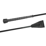 Fleck Woven Nylon Covered Stick, Wrapped Leather Handle Jump Bat- 18" - Equiluxe Tack