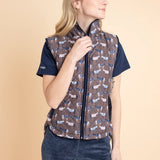 Rönner Florence Barn Vest | Victory Print | Chocolate