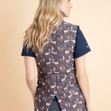 Rönner Florence Barn Vest | Victory Print | Chocolate