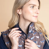 Rönner Florence Barn Vest | Victory Print | Chocolate