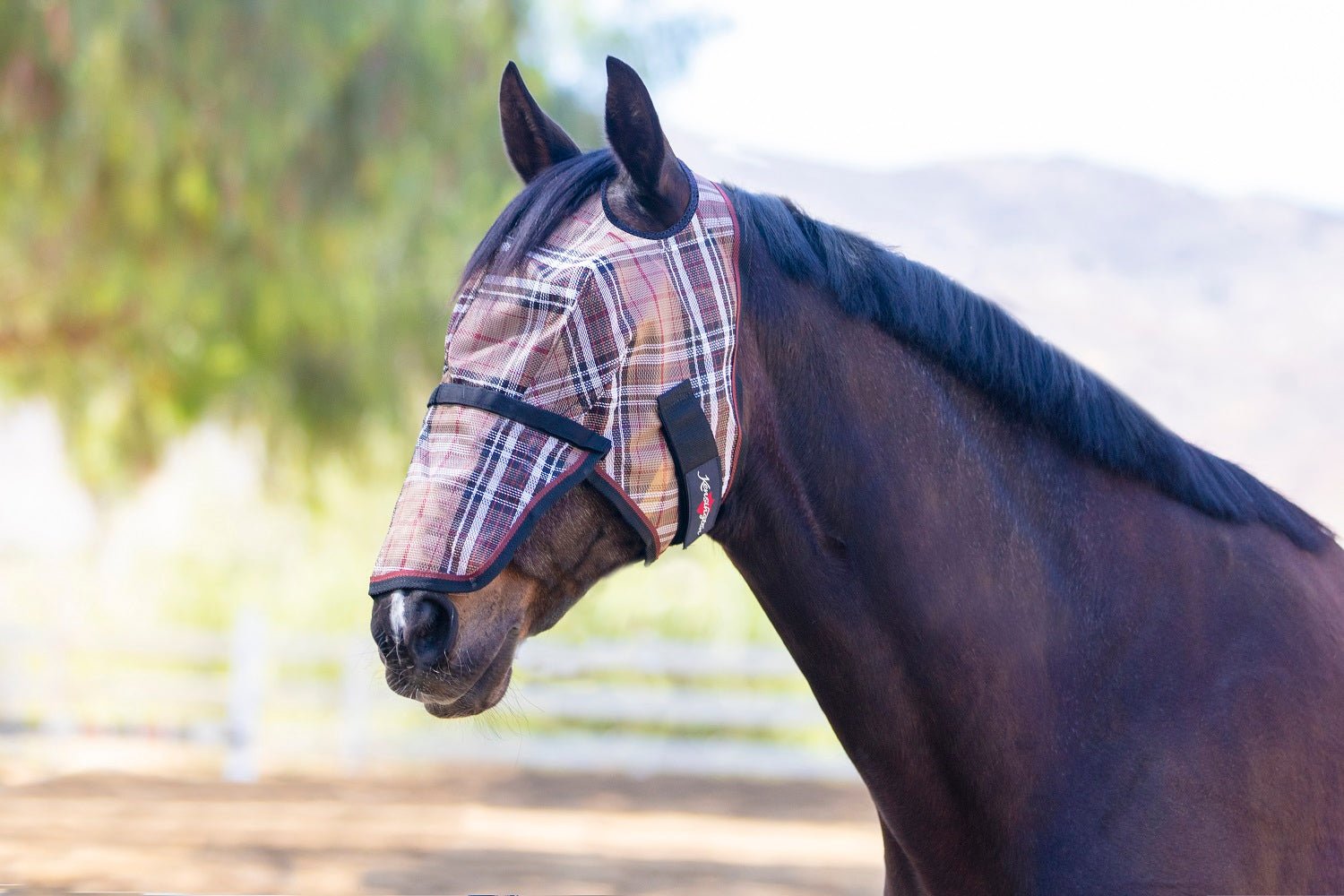 Fly Mask with Removable Nose - Dual Ear Holes - Kensington Protective Products - Equiluxe Tack