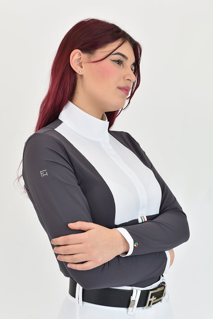 For Horses 'ALIYAH' Long Sleeve Show Shirt - For Horses - Equiluxe Tack