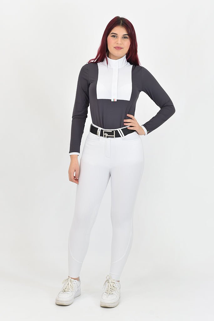 For Horses 'ALIYAH' Long Sleeve Show Shirt - For Horses - Equiluxe Tack