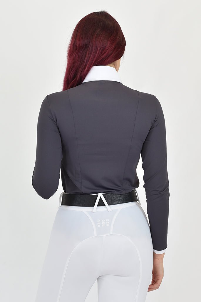 For Horses 'ALIYAH' Long Sleeve Show Shirt - For Horses - Equiluxe Tack