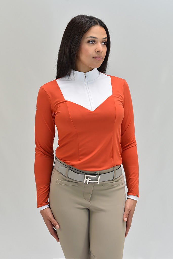 For Horses 'ELDA' Long Sleeve Show Shirt - For Horses - Equiluxe Tack