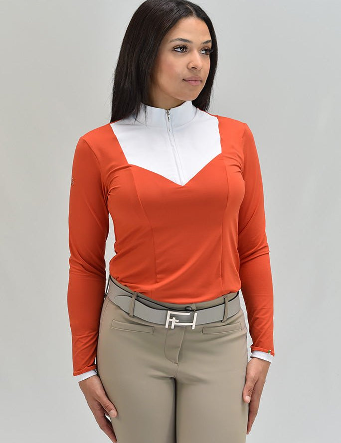 For Horses 'ELDA' Long Sleeve Show Shirt - For Horses - Equiluxe Tack