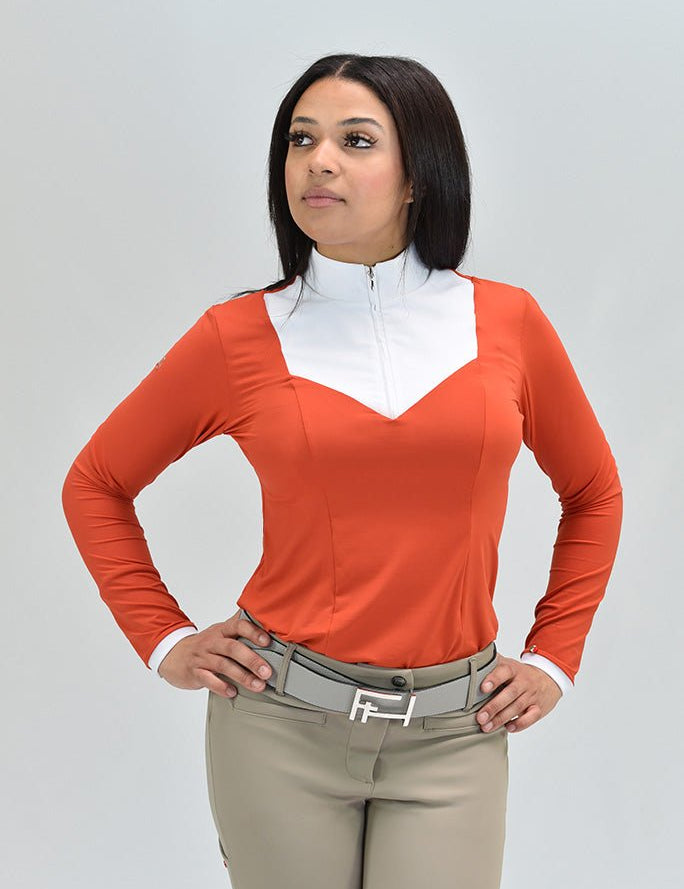 For Horses 'ELDA' Long Sleeve Show Shirt - For Horses - Equiluxe Tack