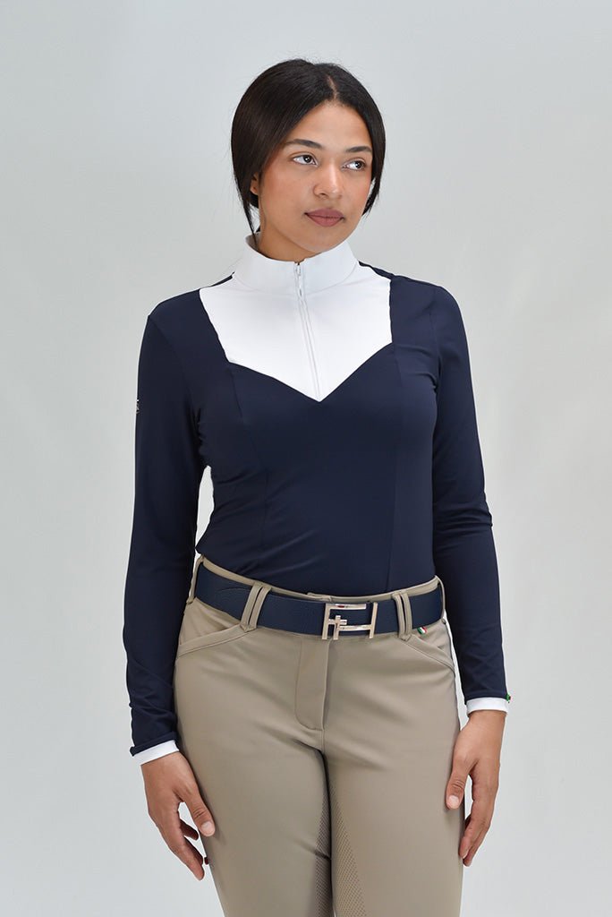 For Horses 'ELDA' Long Sleeve Show Shirt - For Horses - Equiluxe Tack