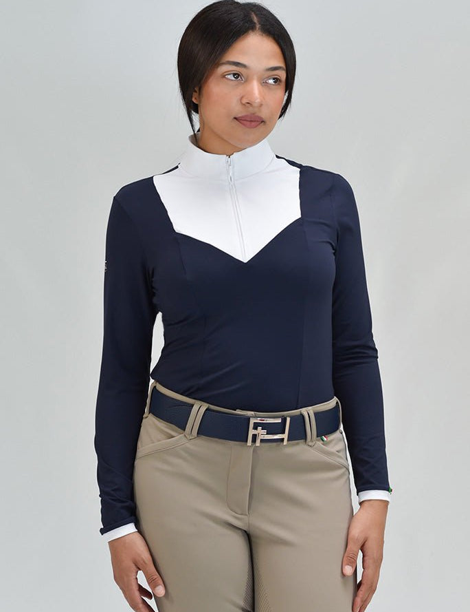 For Horses 'ELDA' Long Sleeve Show Shirt - For Horses - Equiluxe Tack