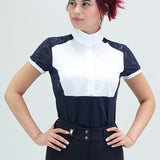 For Horses 'PARIGINA' Lace Short Sleeve Show Shirt - For Horses - Equiluxe Tack