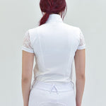 For Horses 'PARIGINA' Lace Short Sleeve Show Shirt - For Horses - Equiluxe Tack
