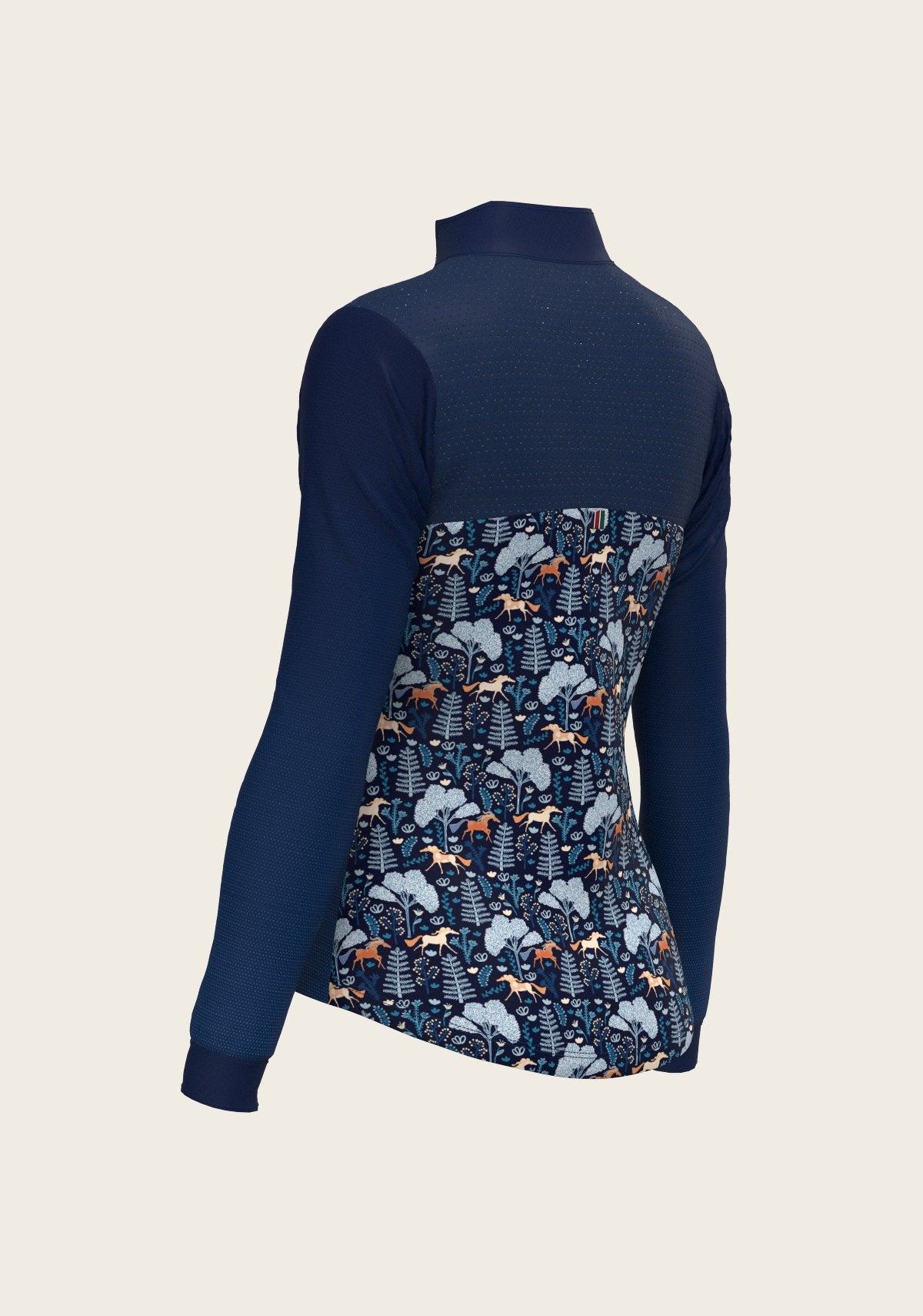  Forest on Navy Sport Sun Shirt - Espoir Equestrian - Equiluxe Tack