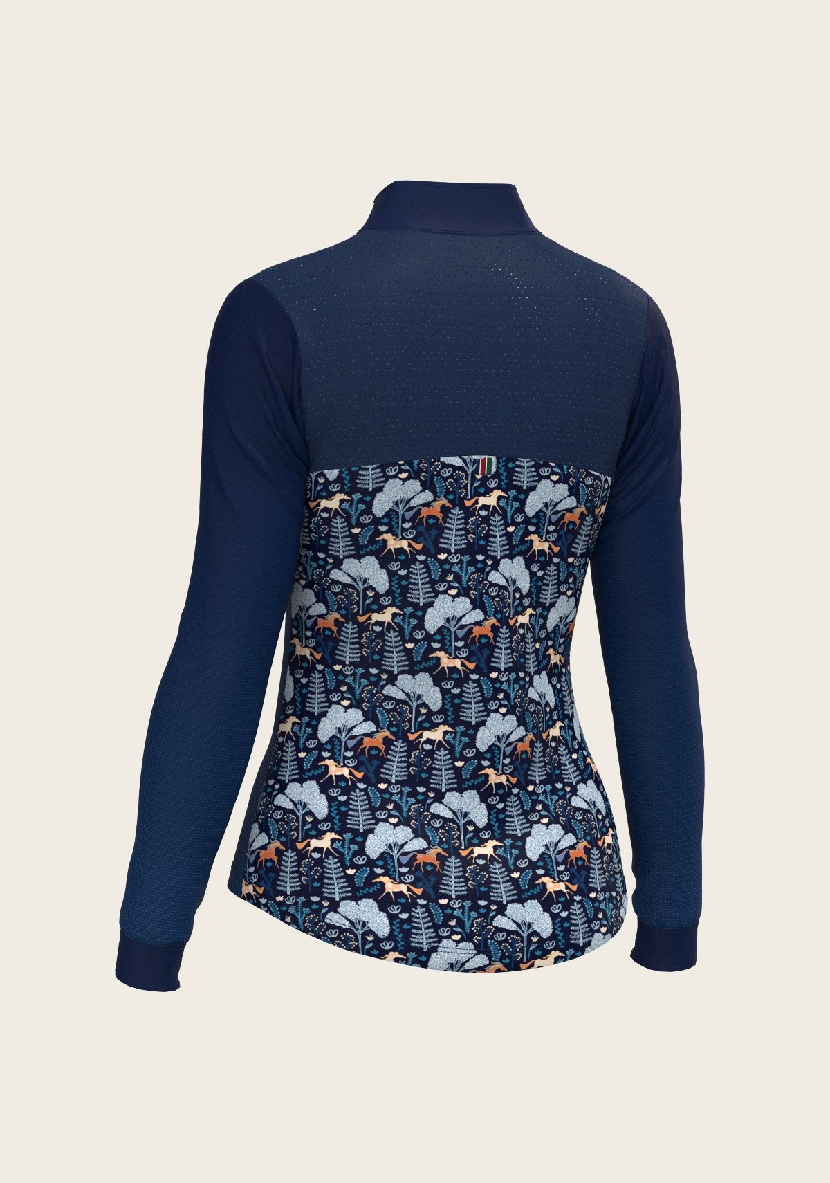  Forest on Navy Sport Sun Shirt - Espoir Equestrian - Equiluxe Tack