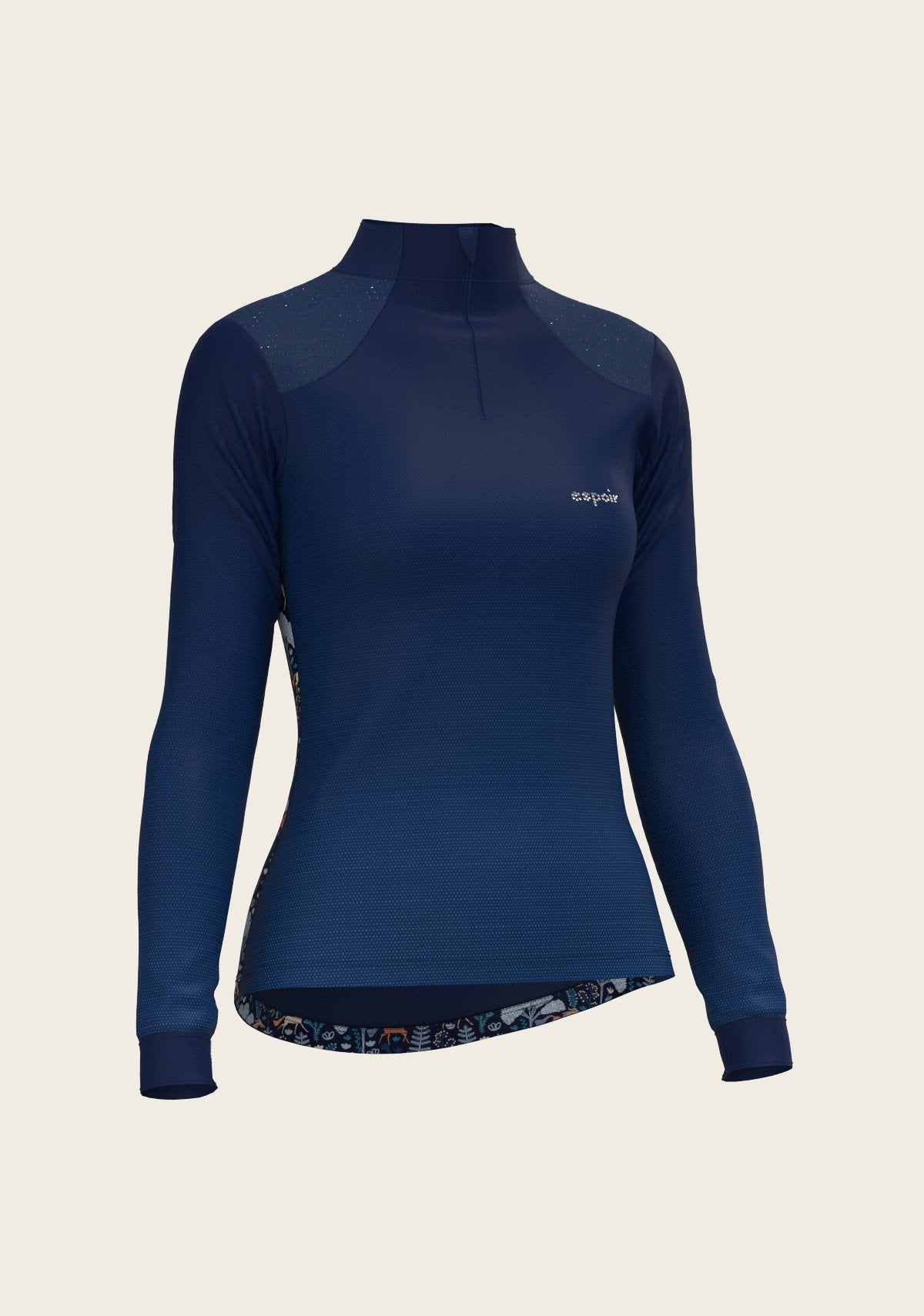  Forest on Navy Sport Sun Shirt - Espoir Equestrian - Equiluxe Tack