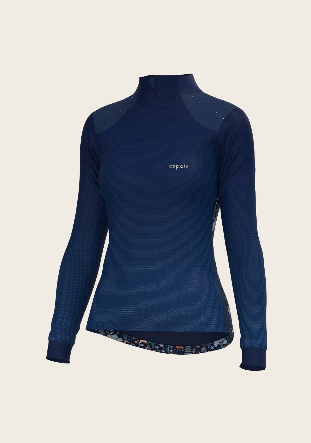  Forest on Navy Sport Sun Shirt - Espoir Equestrian - Equiluxe Tack