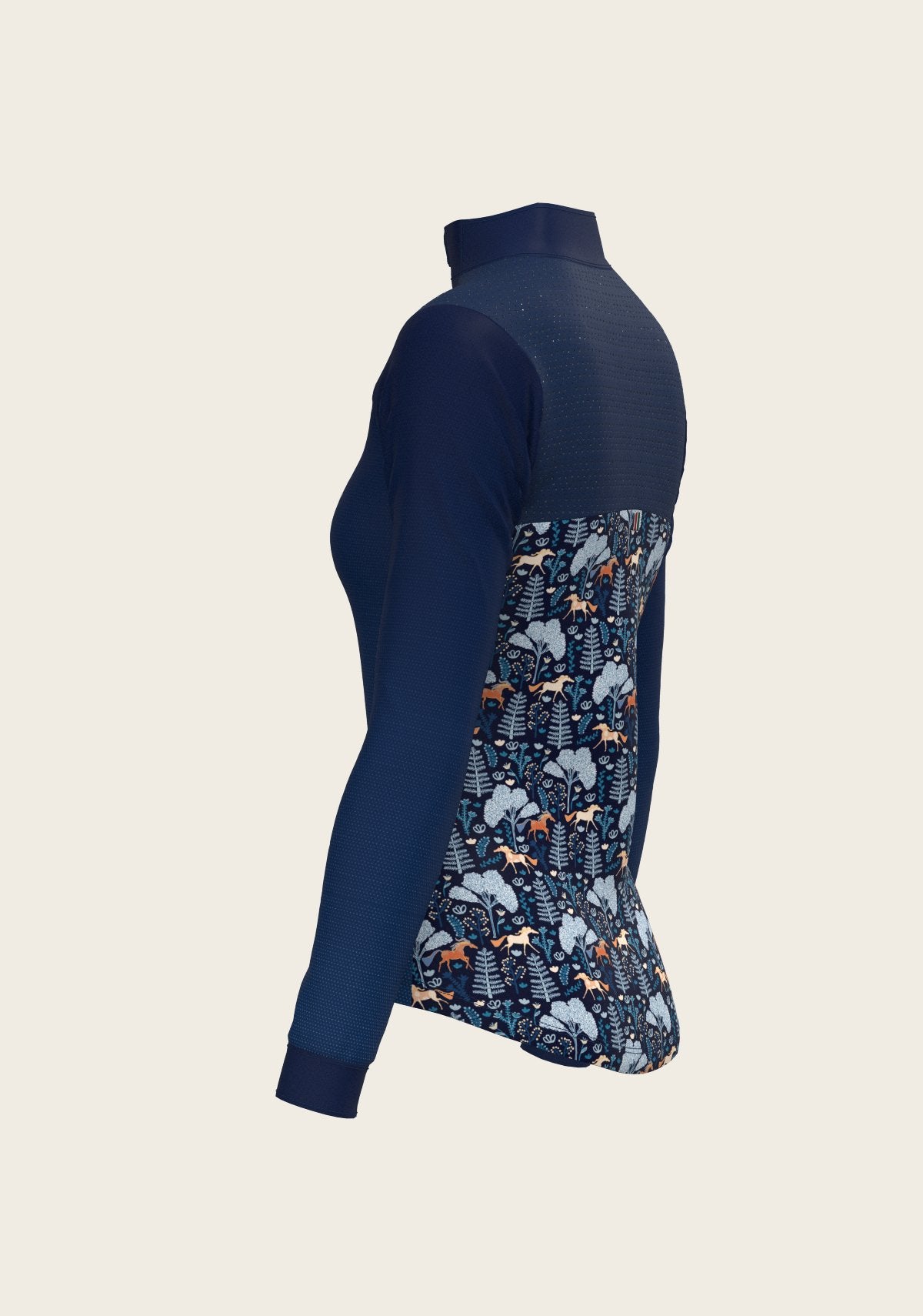  Forest on Navy Sport Sun Shirt - Espoir Equestrian - Equiluxe Tack