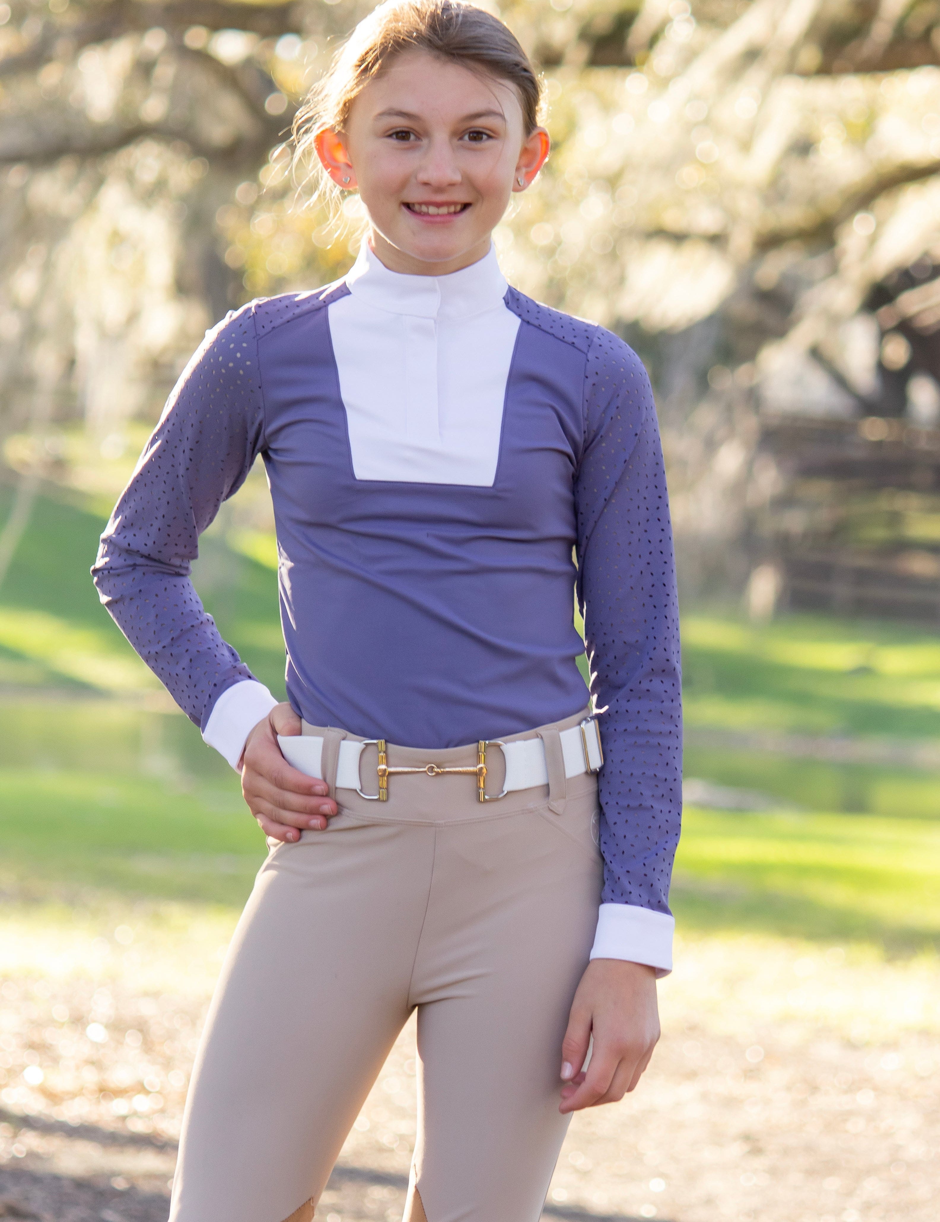 Free Ride Children's Kids Amelia Long Sleeve Shirt - Shop F.R.E. - Equiluxe Tack