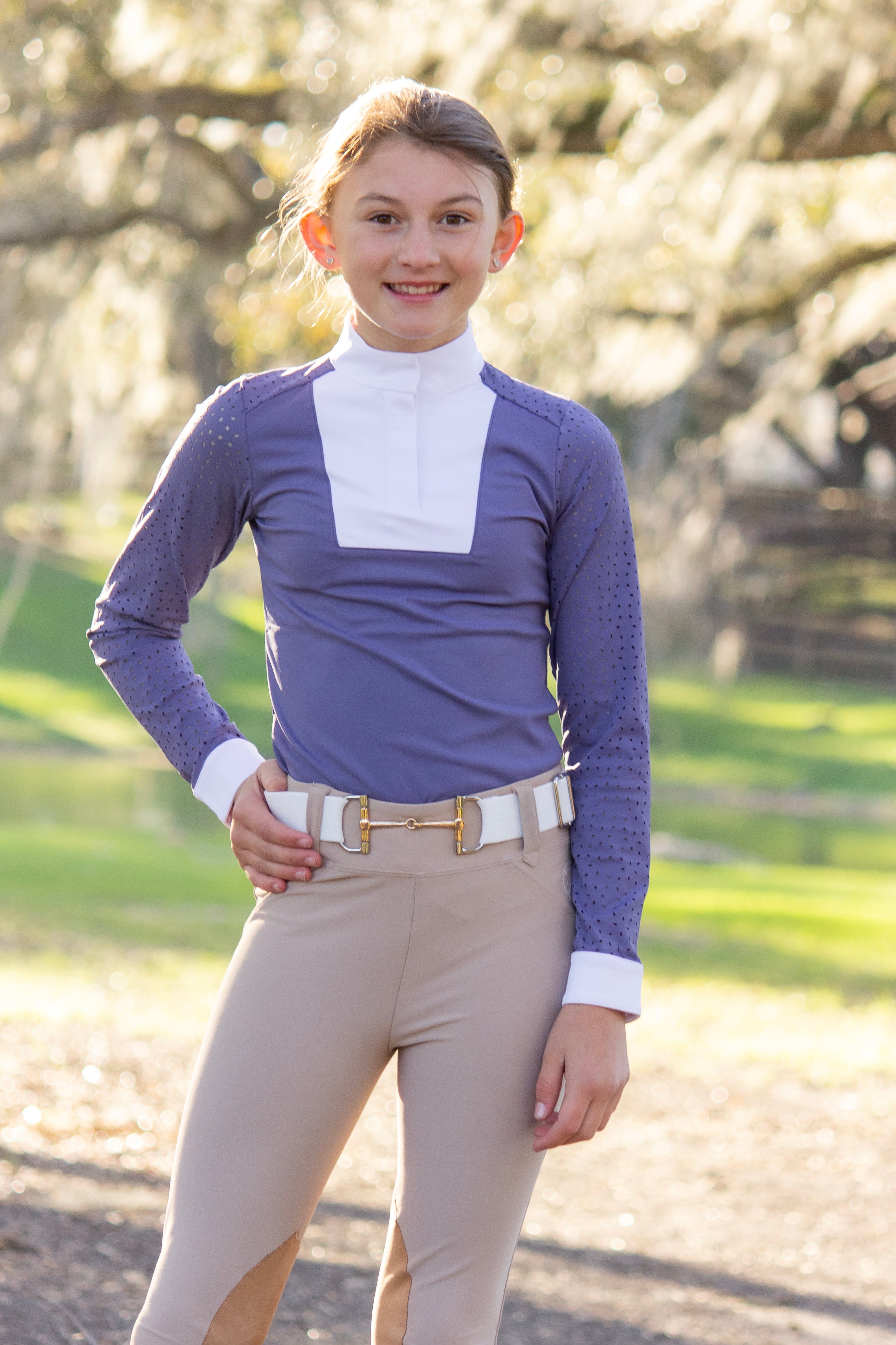 Free Ride Children's Kids Amelia Long Sleeve Shirt - Shop F.R.E. - Equiluxe Tack
