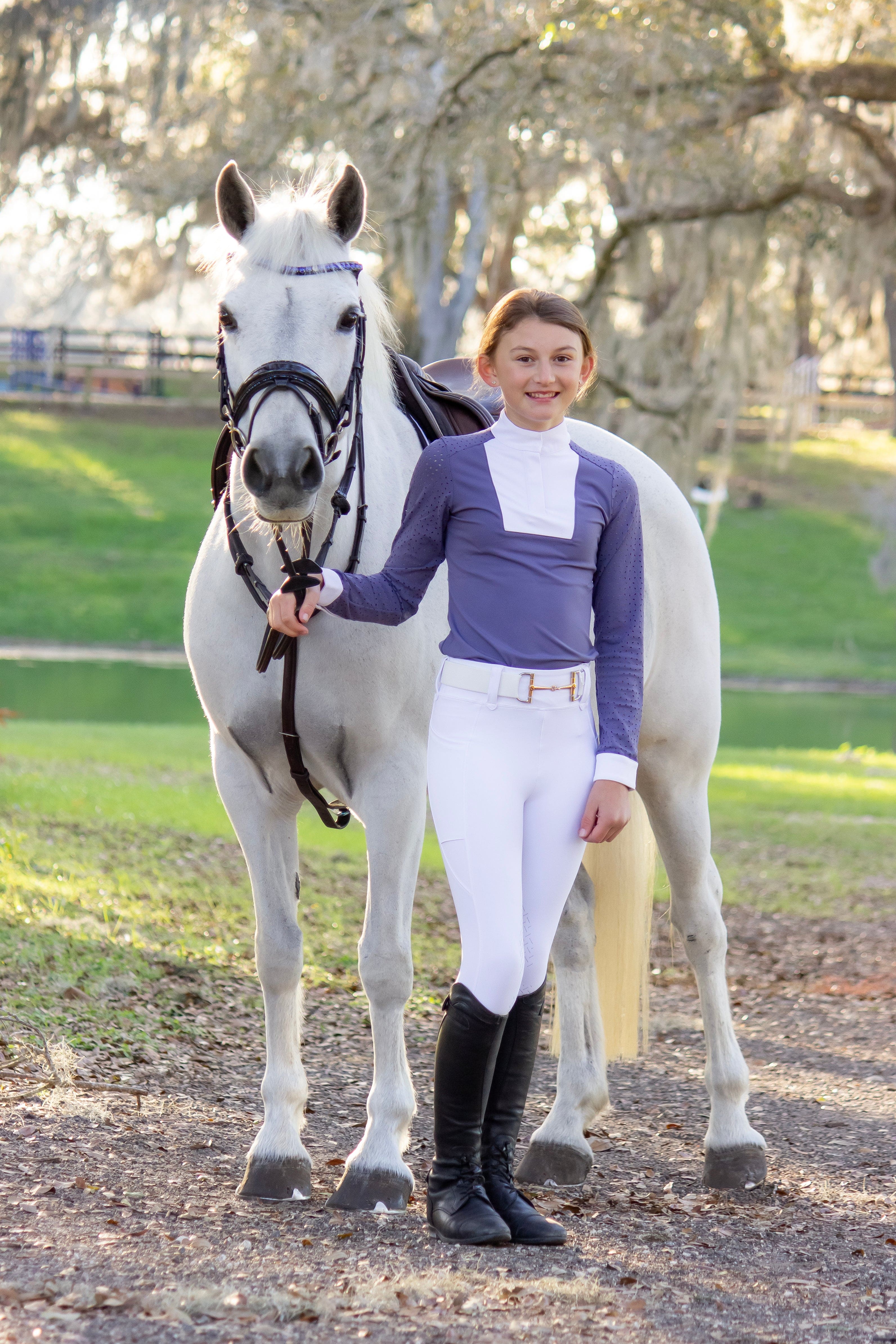 Free Ride Children's Kids Amelia Long Sleeve Shirt - Shop F.R.E. - Equiluxe Tack
