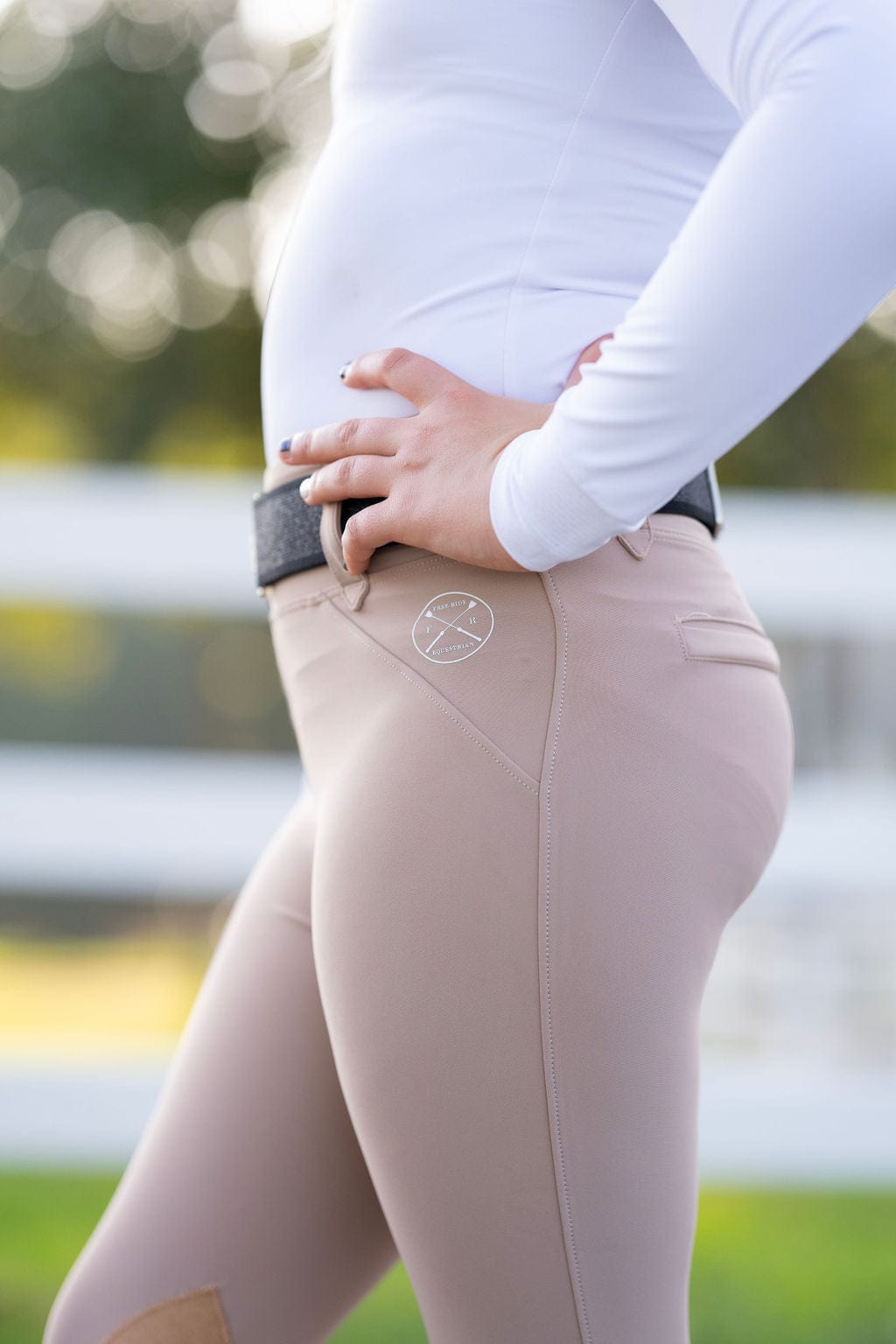 Free Ride Children's Kids Beige Lux Jods Jodhpurs Breeches - Shop F.R.E. - Equiluxe Tack