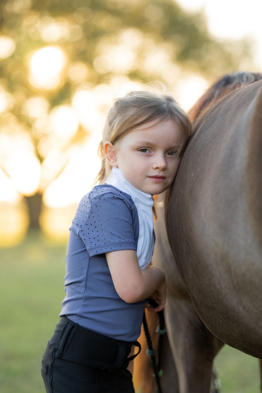 Free Ride Equestrian Children's Kids Amelia Short Sleeve Shirt - Shop F.R.E. - Equiluxe Tack