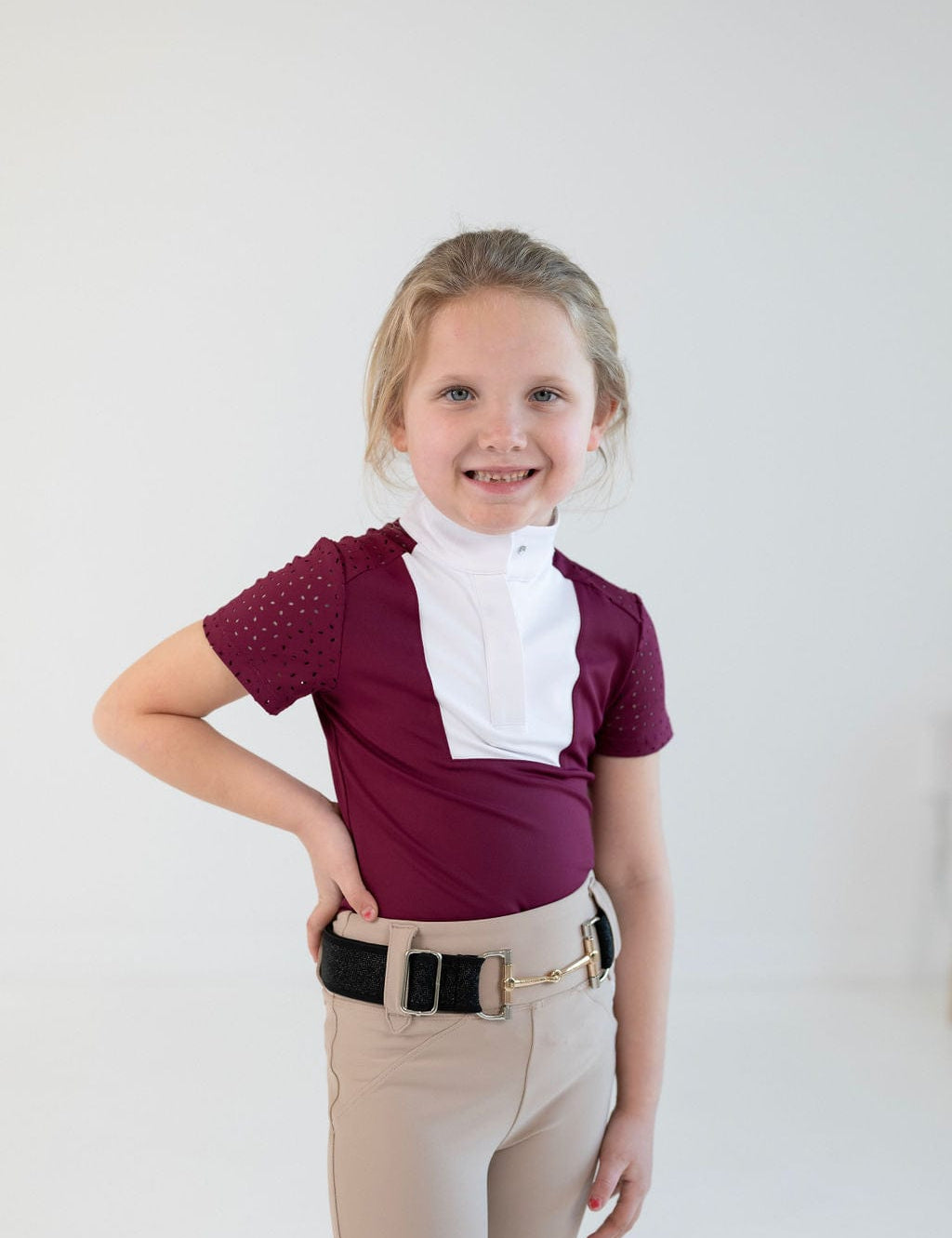 Free Ride Equestrian Children's Kids Amelia Short Sleeve Shirt - Shop F.R.E. - Equiluxe Tack