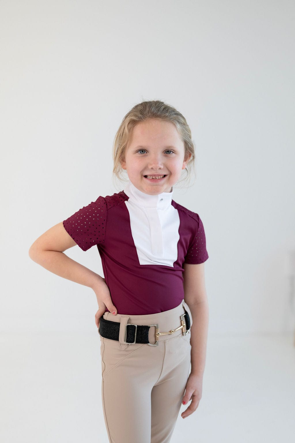 Free Ride Equestrian Children's Kids Amelia Short Sleeve Shirt - Shop F.R.E. - Equiluxe Tack